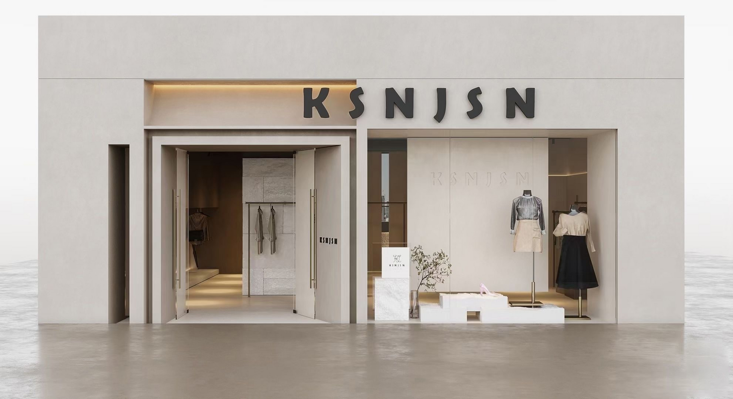 新出炉的服装店设计/轻奢简约 气质女人风格#装修