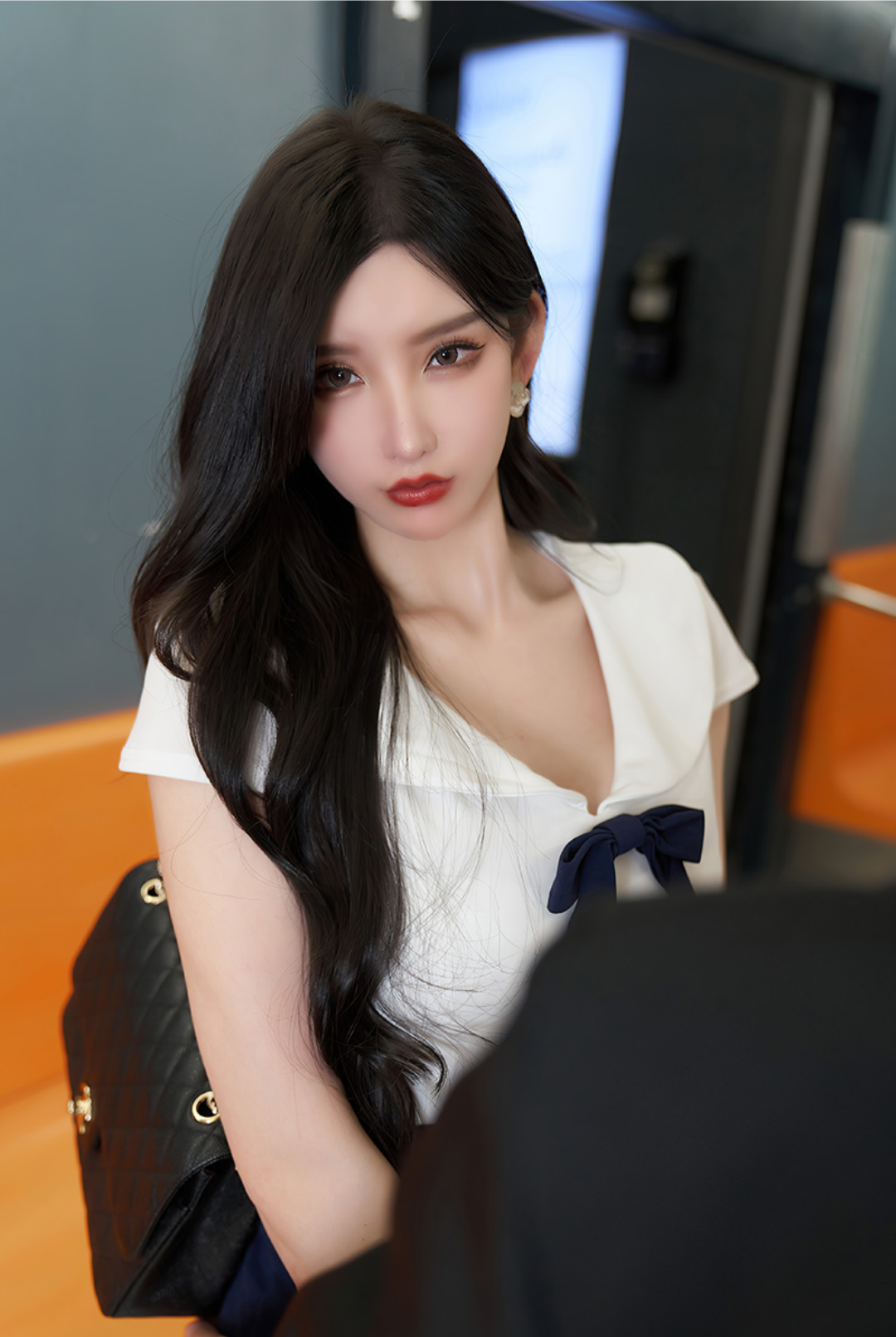 「美女写真」周于希-性感美腿黑丝包臀裙写真诱惑!