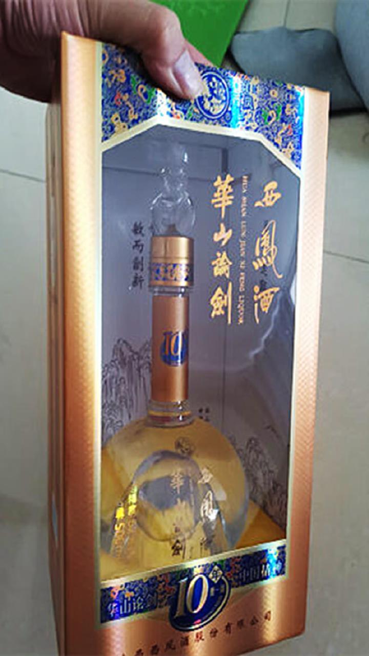 西凤酒 华山论剑10年 凤香型 白酒 52度 500ml 单瓶装-度小视