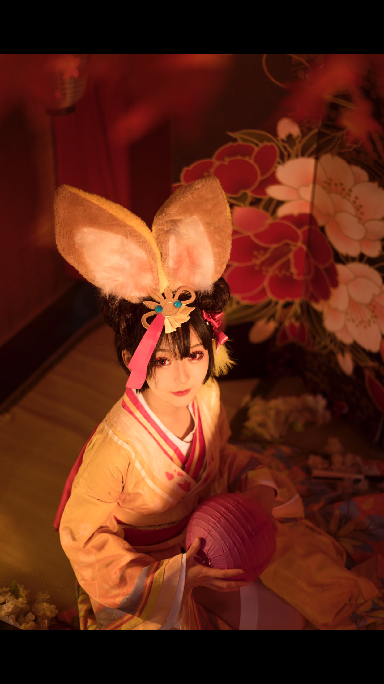 「阴阳师」cos:这个山兔耳朵好大,但是好可爱呀