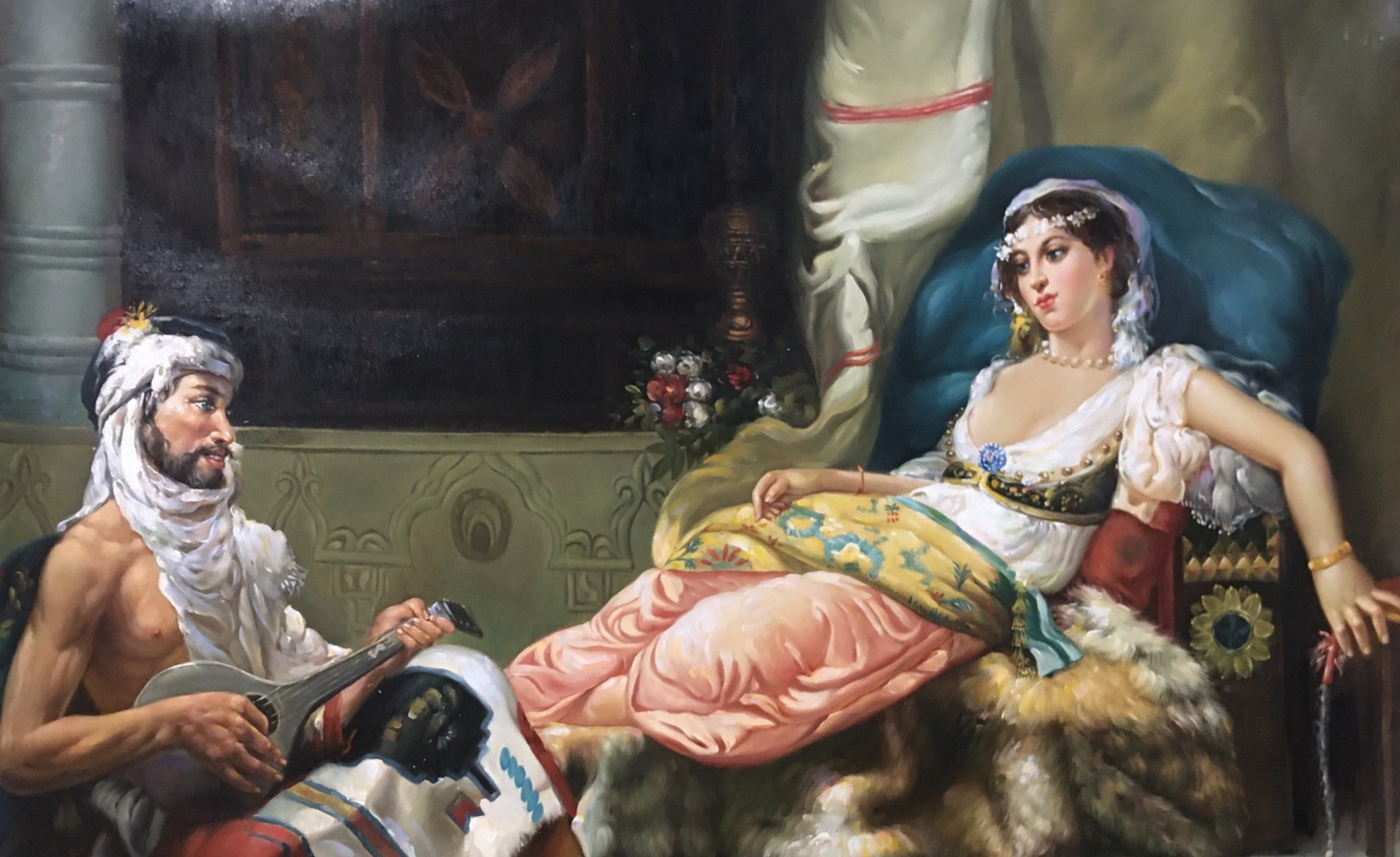 1890年～西洋古典油画大师作品欣赏《赏乐夫人》