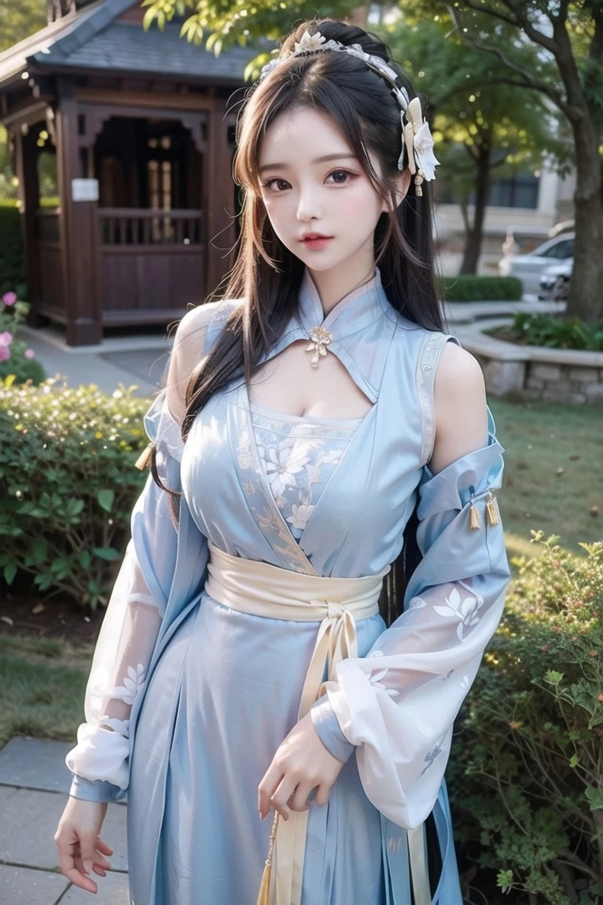 ai绘画|古风少女身姿,清新温婉2