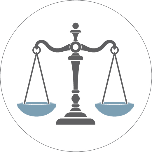 Illustration of the scales of justice (State Dept./J. Maruszewski)