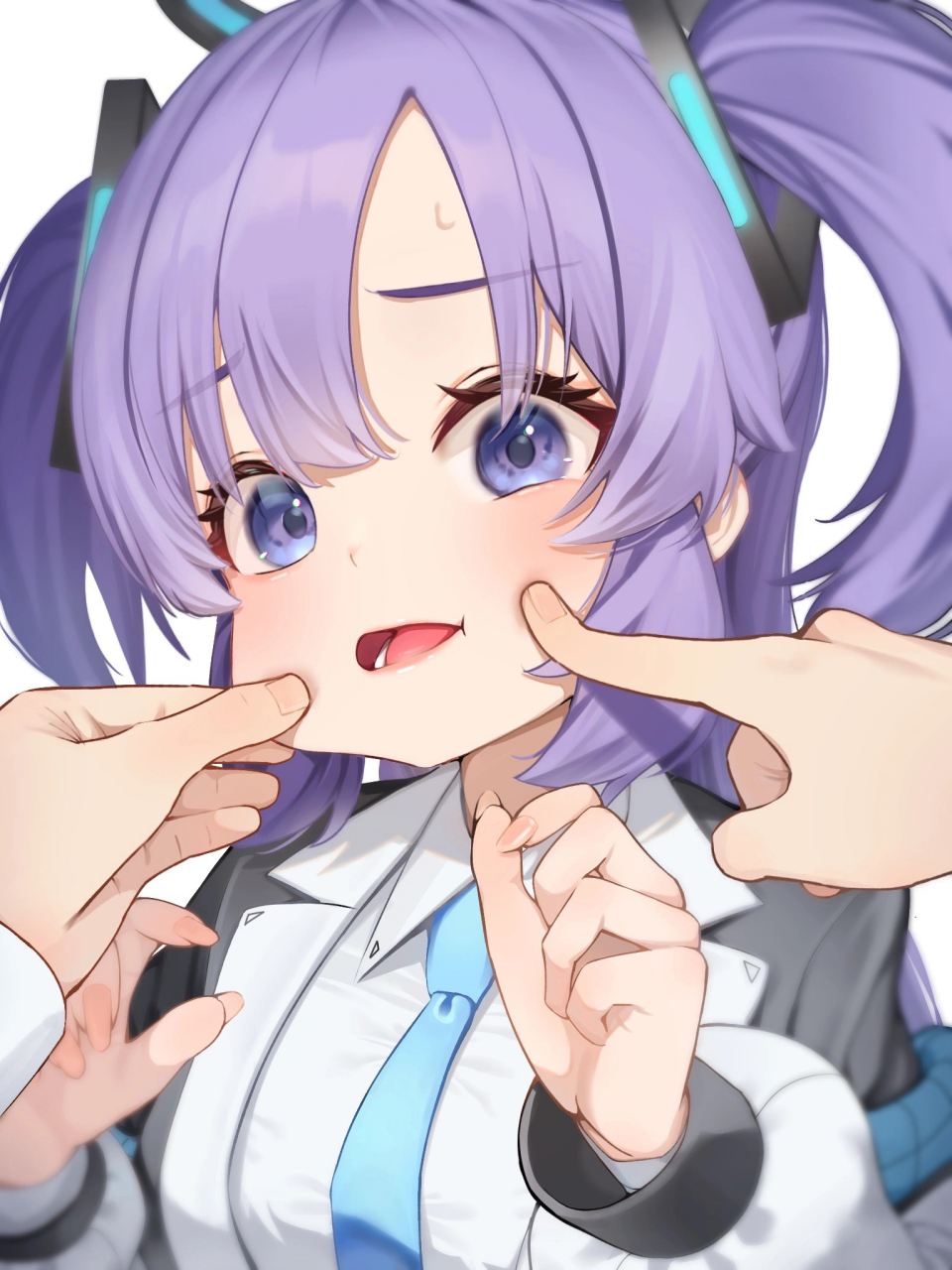 100kg名不虚传,胖嘟嘟的,捏起来手感就是好[摸头]#碧蓝档案#  画师:ば