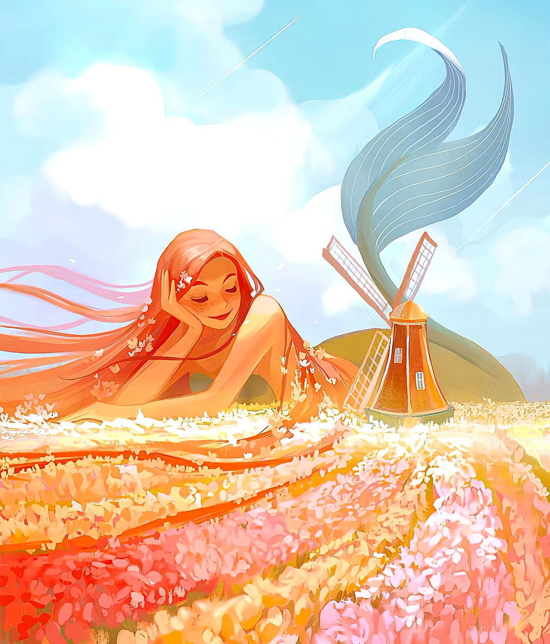 温暖的阳光洒遍每一个角落,画师maxine vee温馨空灵插画欣赏.