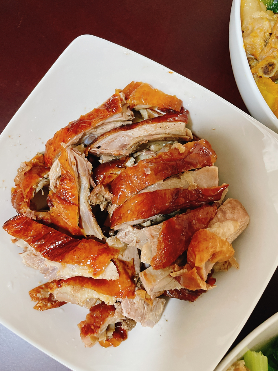 潮汕家常菜 香煎带鱼 小南瓜焖排骨 蜜汁烤鸭 清炒菜心 家常做法简单