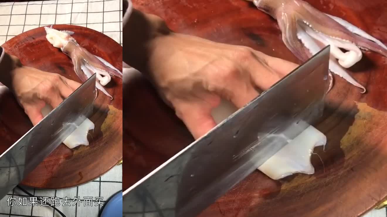 在家没事做的,看看冰箱还有没有鱿鱼,跟着我做美食