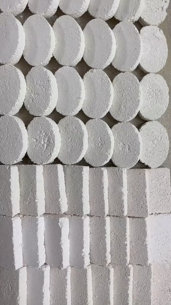 这个镁粉块摆放的整整齐齐强迫症一定看