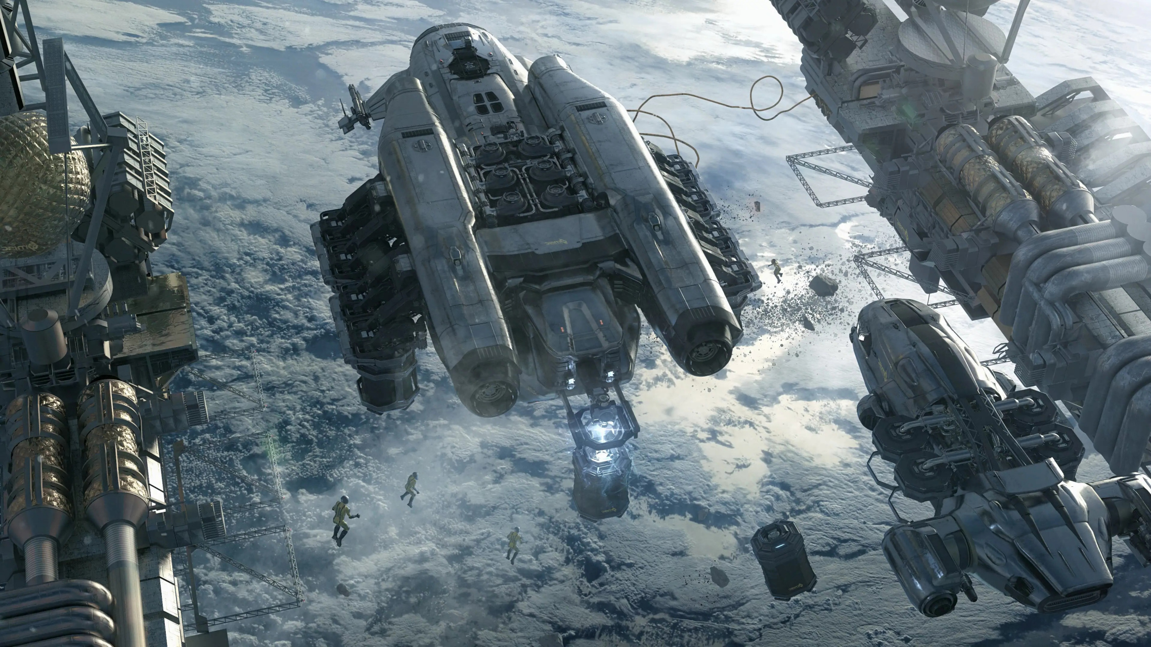 一组游戏《星际公民》飞船载具建模欣赏,展现了太空时代人类的宇航