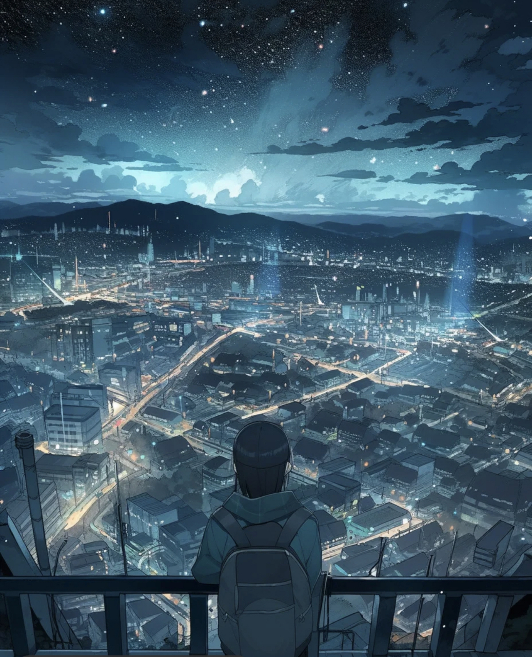 带你去看最美丽的夜景#动漫