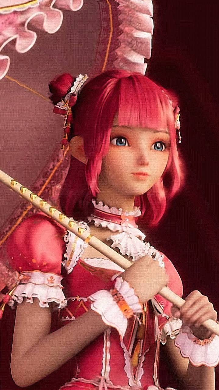 陈樱儿动漫手机壁纸分享,她来自动画《神印王座》,不仅长相可爱,而且