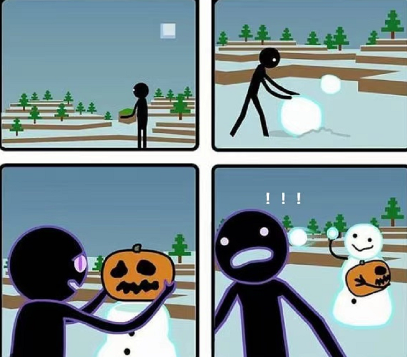 "别看了,不是老mc看不懂?"我的世界:萌新看不透的四格漫画