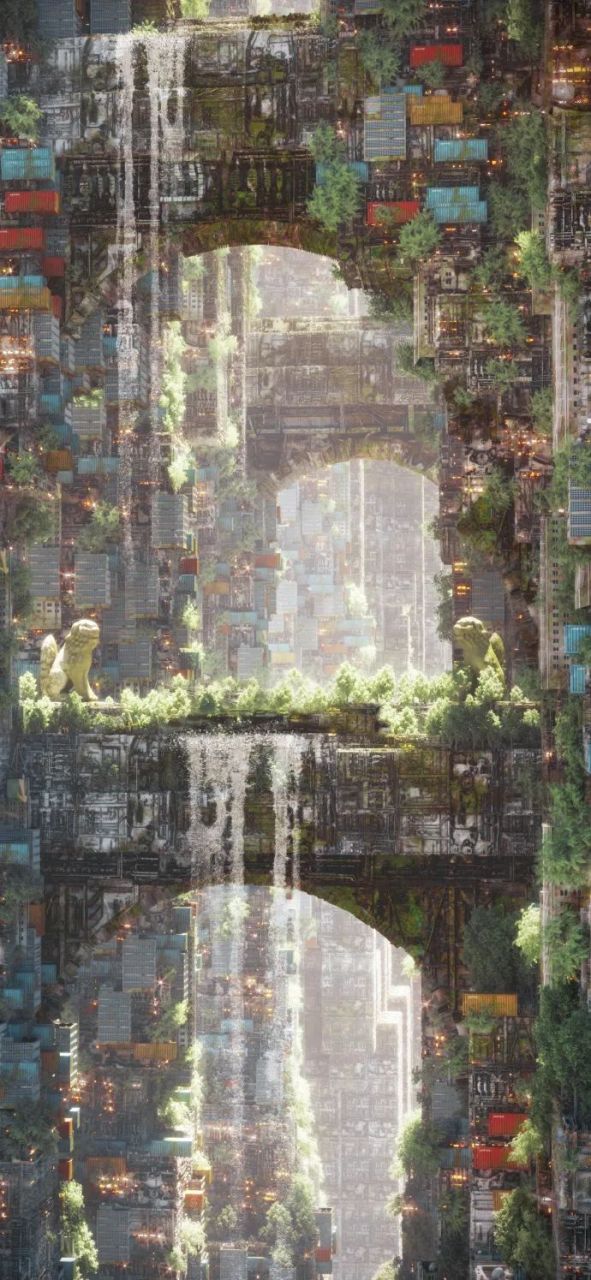 壁纸# #治愈系风景# 废土风