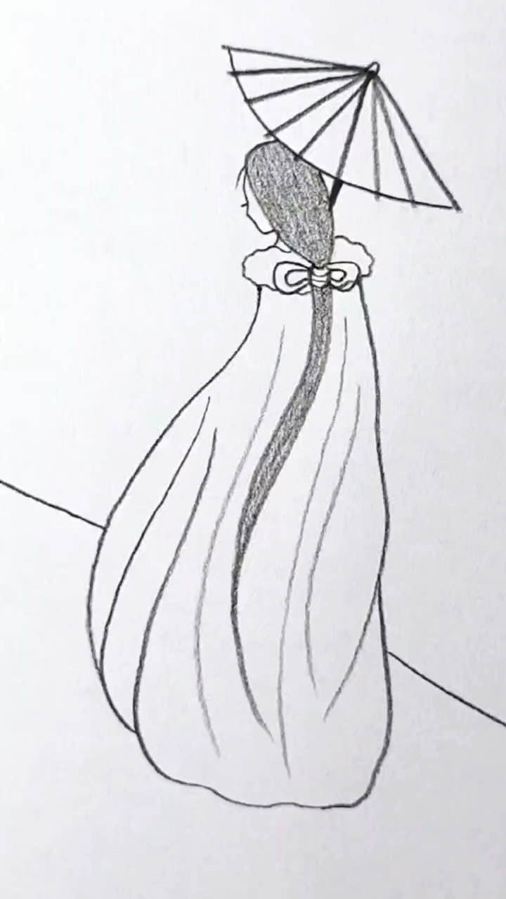 古风人物简笔画,每日一画!-度小视