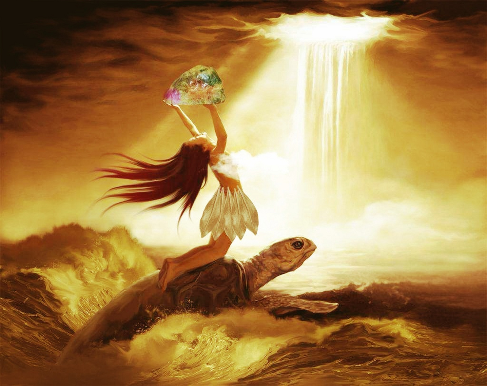 某日天子上朝时,有臣奏曰:"女娲乃采五色石,炼之以补青天,故有功于百