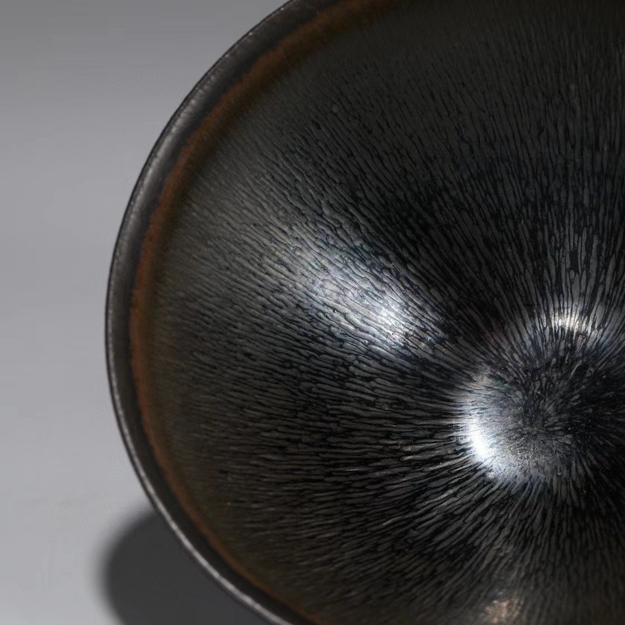 北宋,建窑银兔毫盏,高7cm,口径12.
