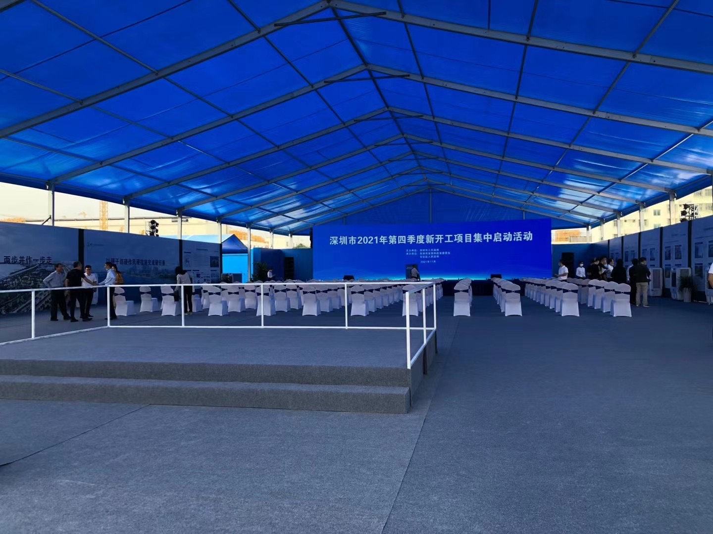 深圳蓝色欧式帐篷篷房厂家