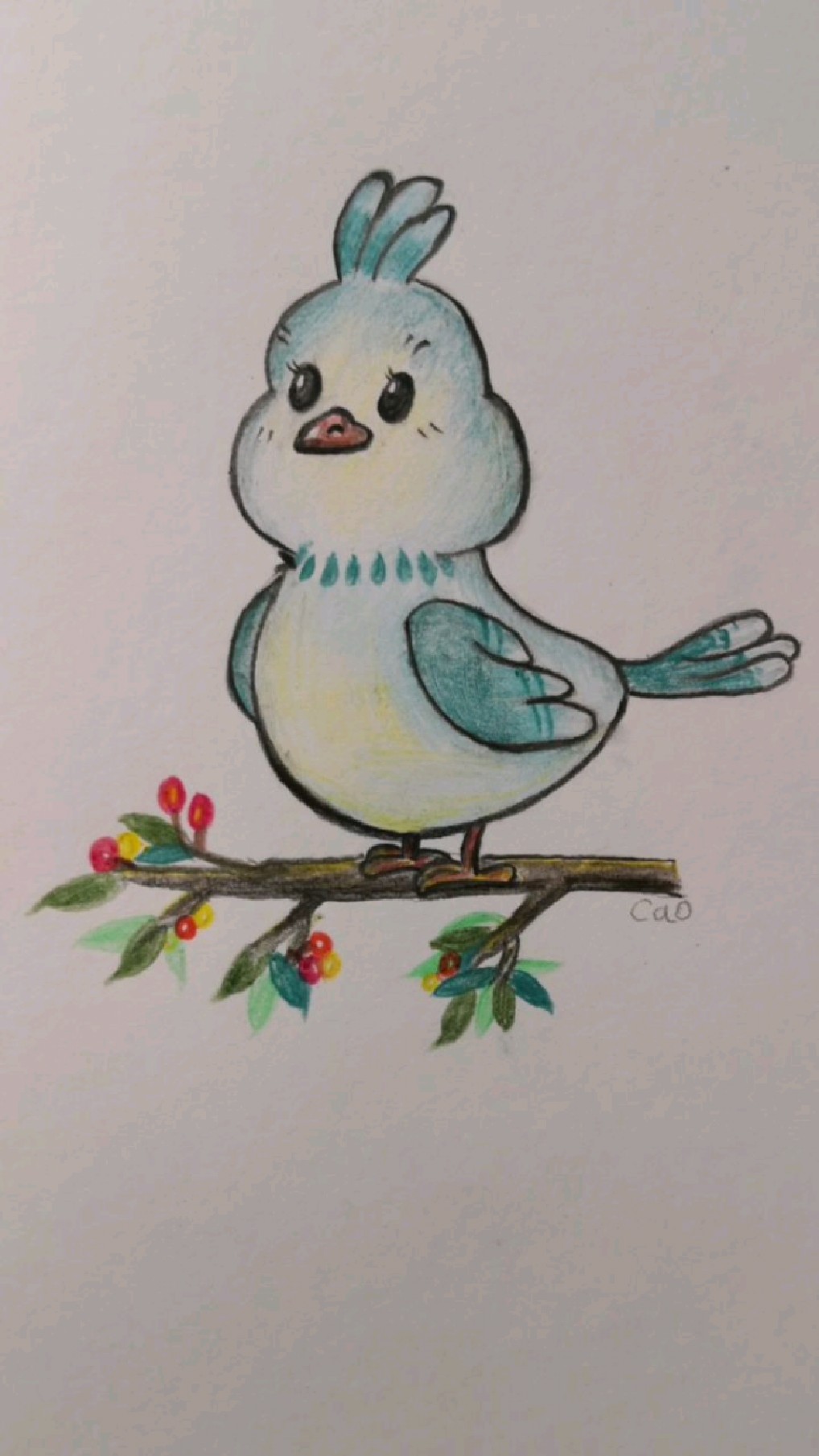 简笔画:教大家画一只小鸟