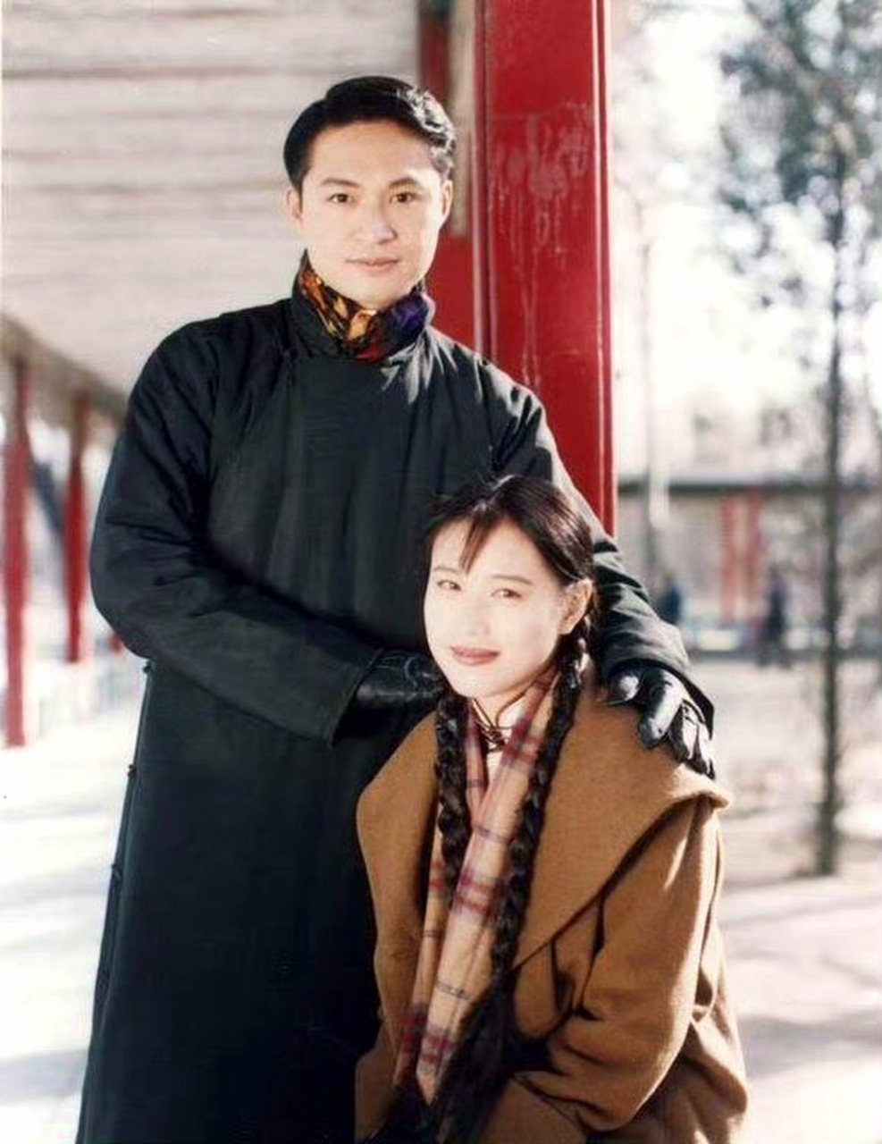 90年代中期,电视剧《今生今世》拍摄花絮.