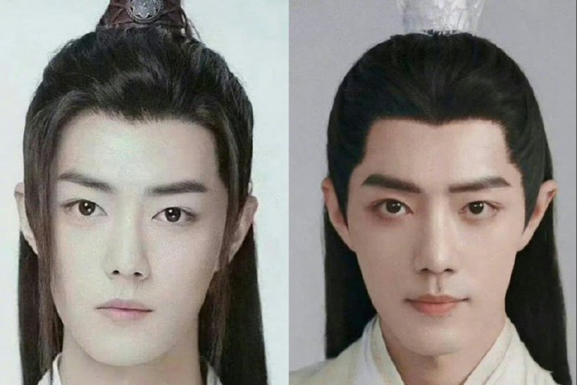 肖战陈情令定妆照vs玉骨遥 面相显而易见的变了 67 以前感觉更眉目