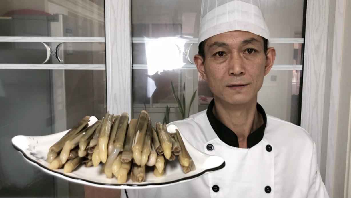 胶东大厨分享“黄瓜拌蛏肉”芥末凉菜,教你海鲜凉菜小知识收藏了