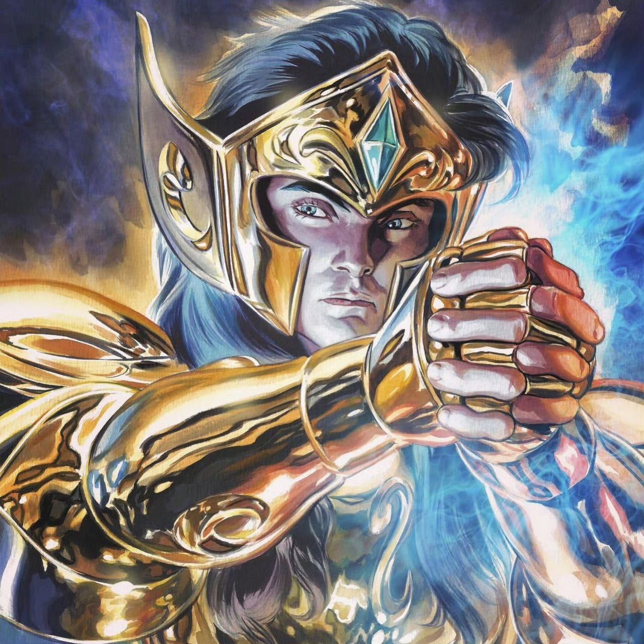 圣斗士这种风格的写实风,贵鬼至少60岁[捂脸]#动漫