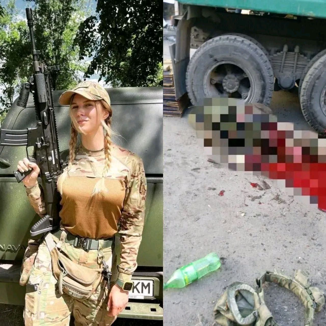 女人就应该远离战争,看到乌克兰女兵被瓦格纳雇佣兵锤刑处决的悲惨
