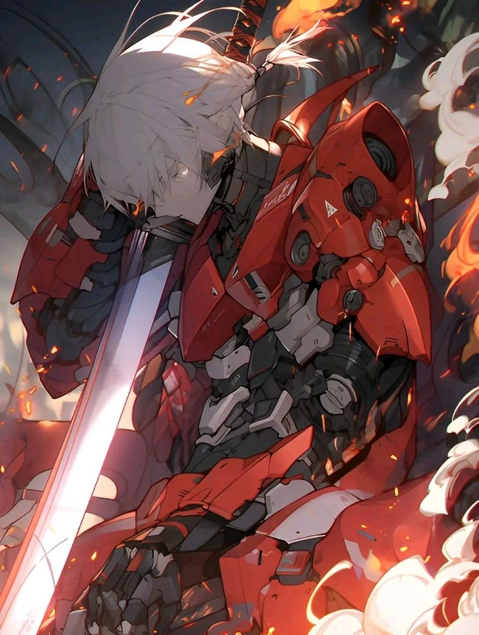 一组ai创作的机甲骑士,现在ai展现的细节是越来越好了.