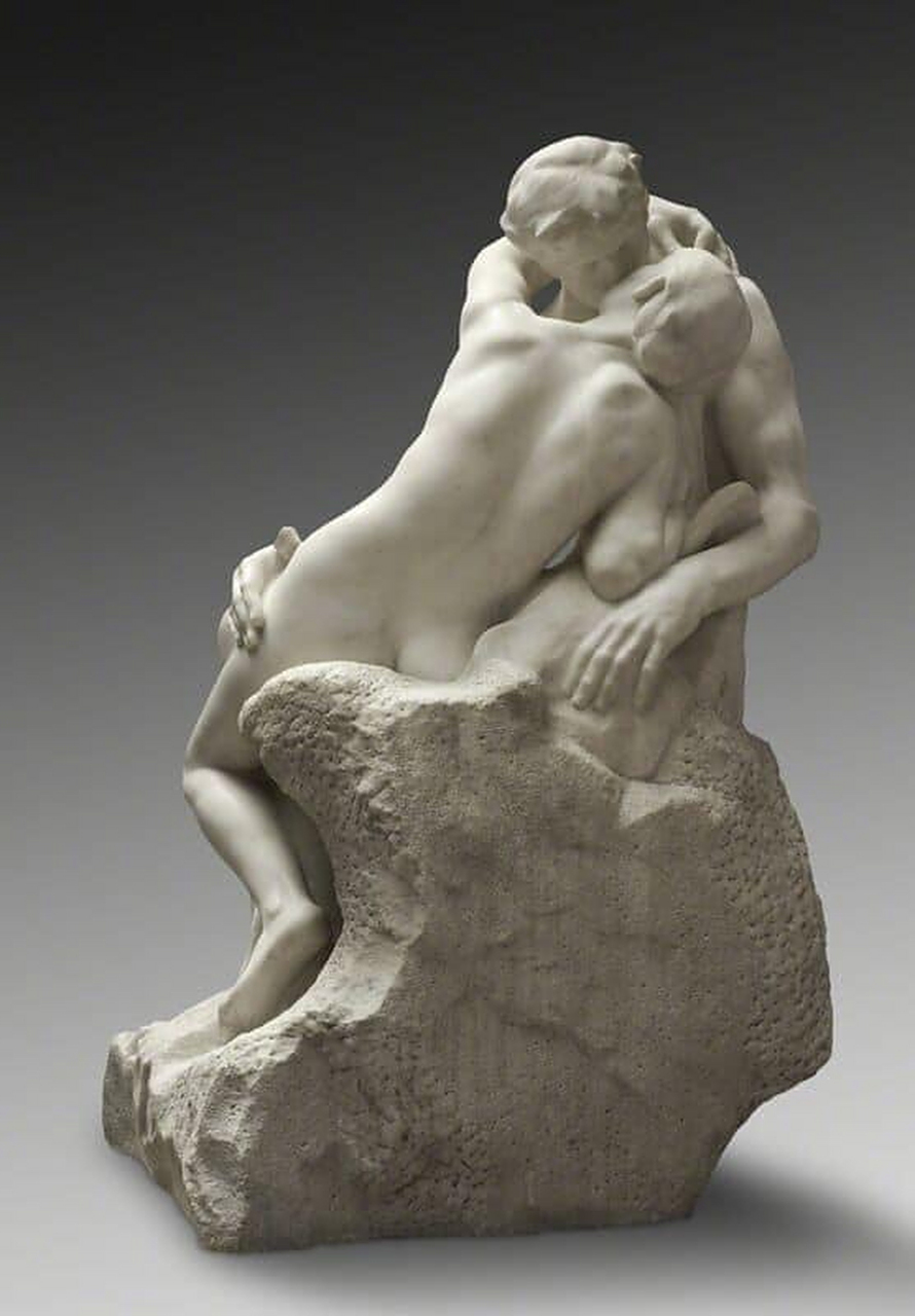 《吻》是法国艺术家奥古斯特·罗丹在19世纪后期创作的著名雕塑.