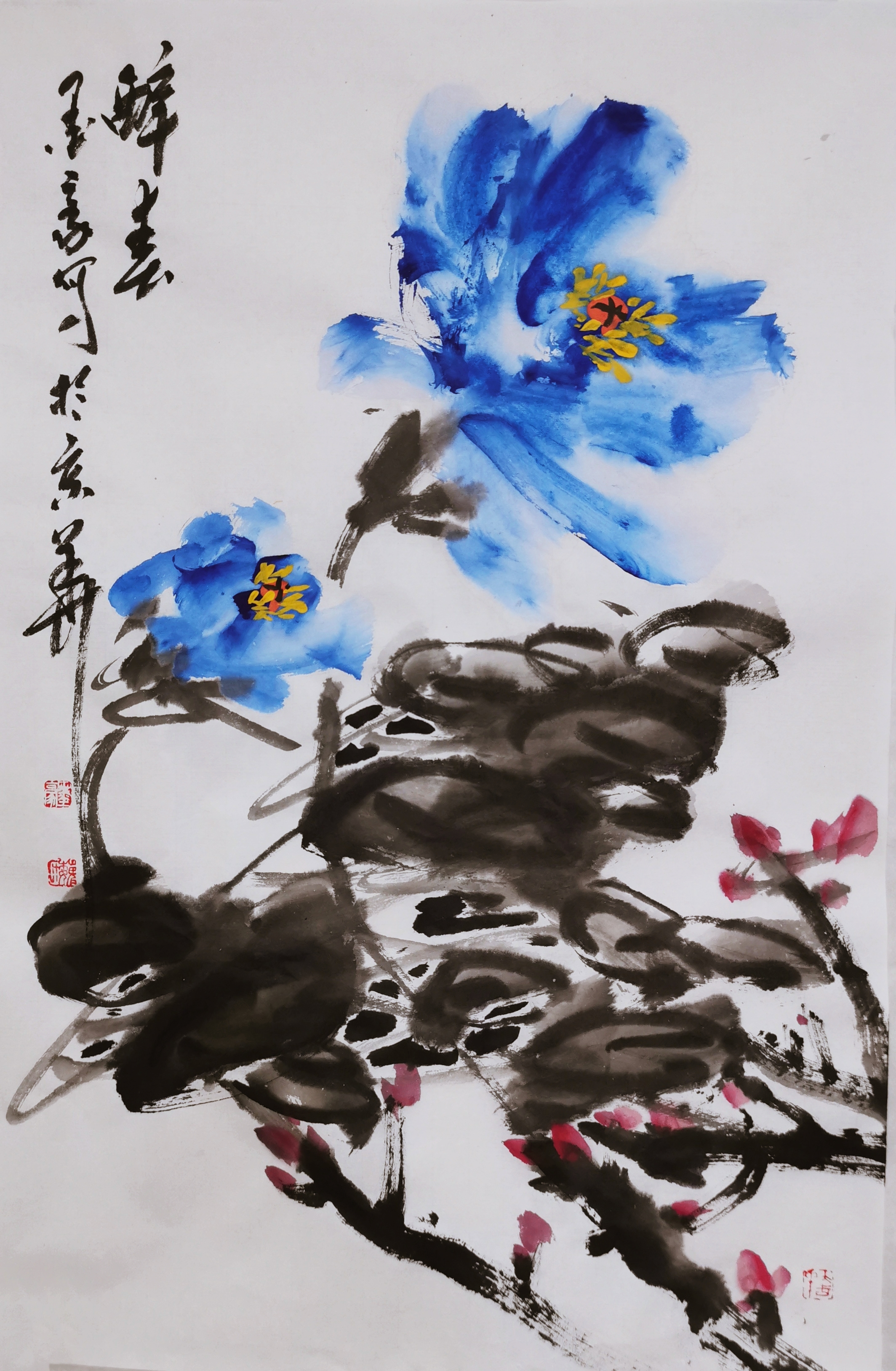 墨豪写意花鸟画新作欣赏