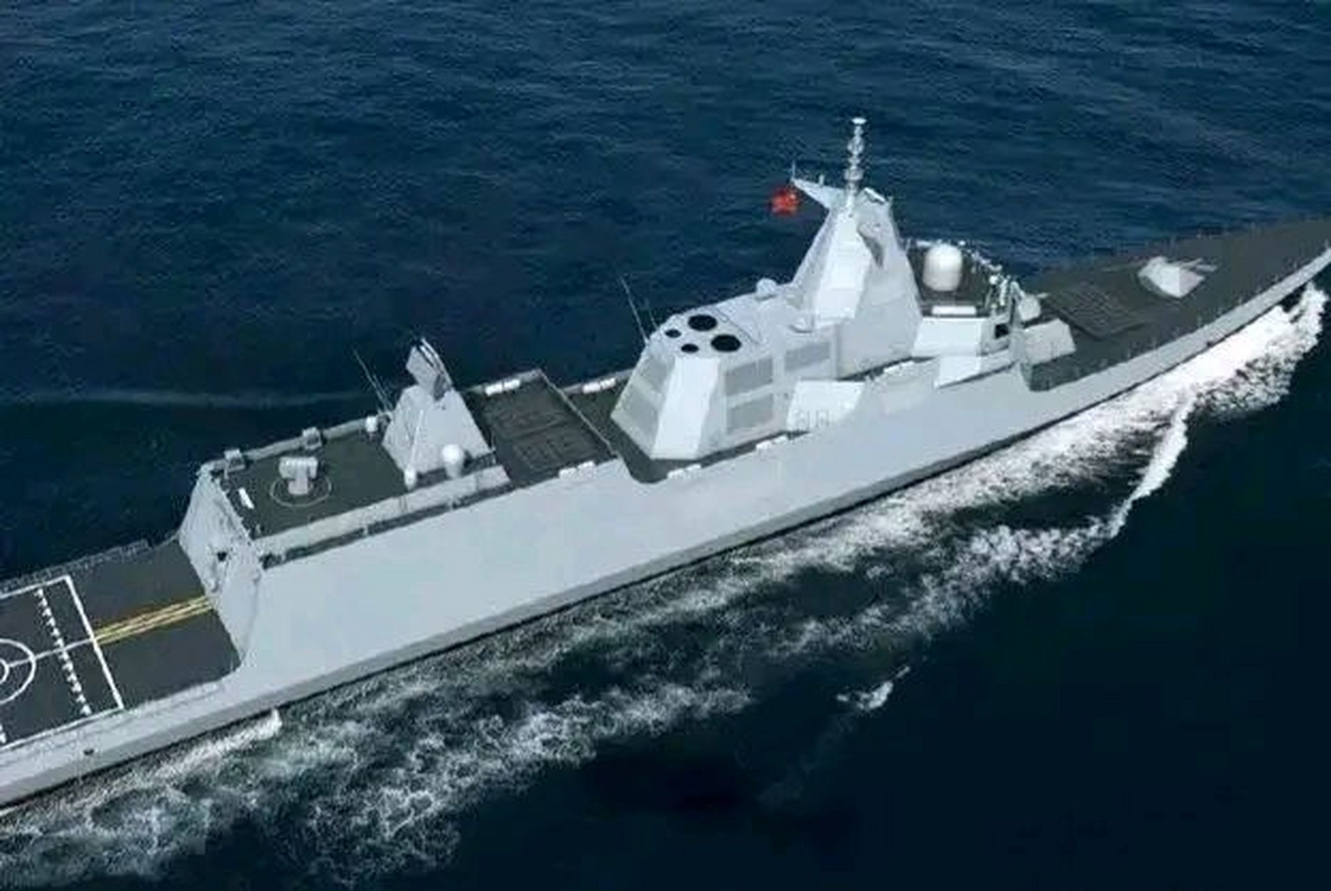 中国海军新型057护卫舰首舰或已进入组装阶段,火力配置强悍!