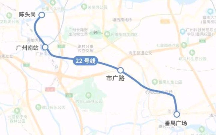 广州地铁22号线来袭,南沙万顷沙横沥吹风,最大赢家番禺广场