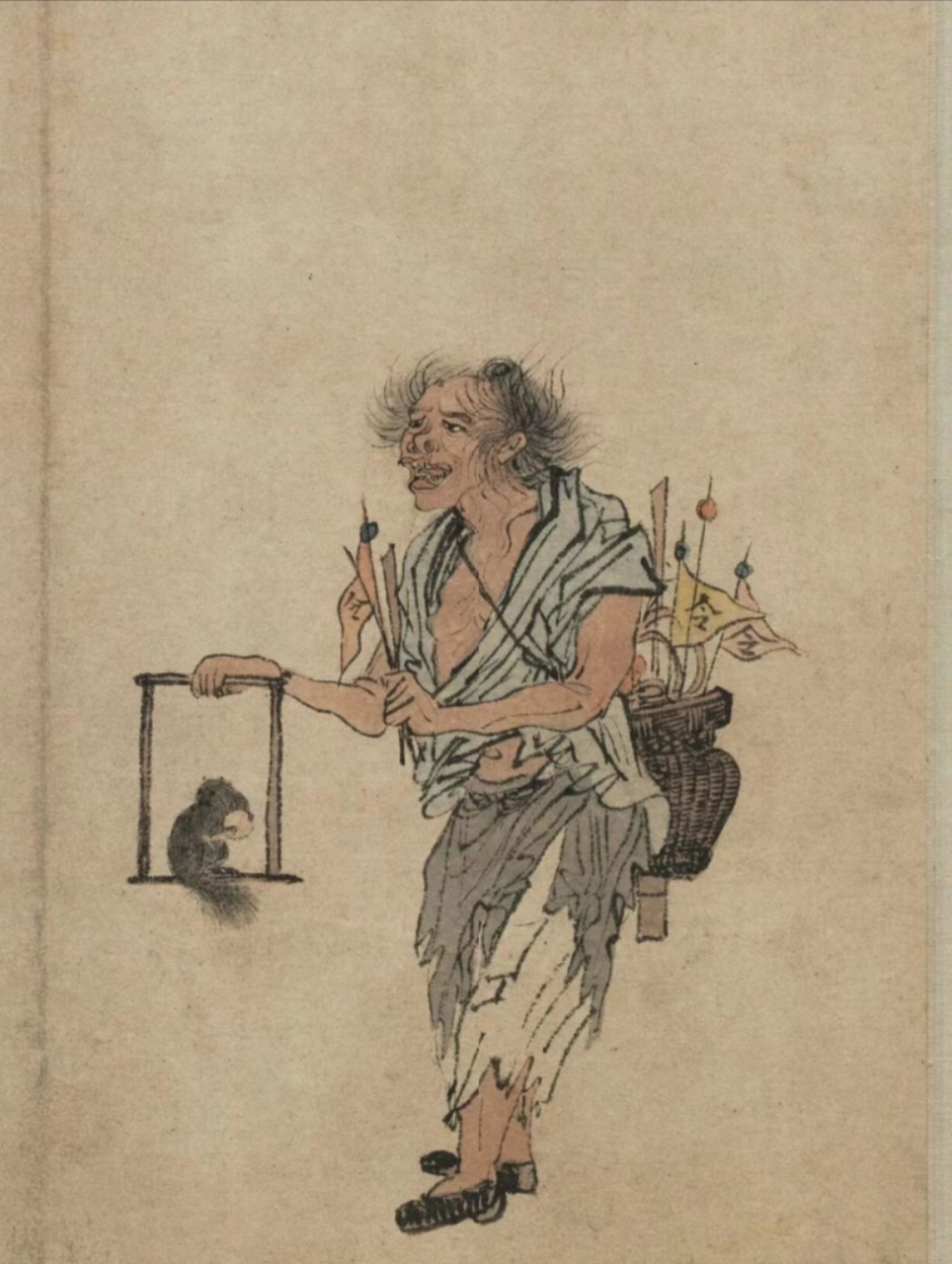 明朝时期,东南老百姓受灾的"流民图",此幅画卷为周臣所画,现藏于