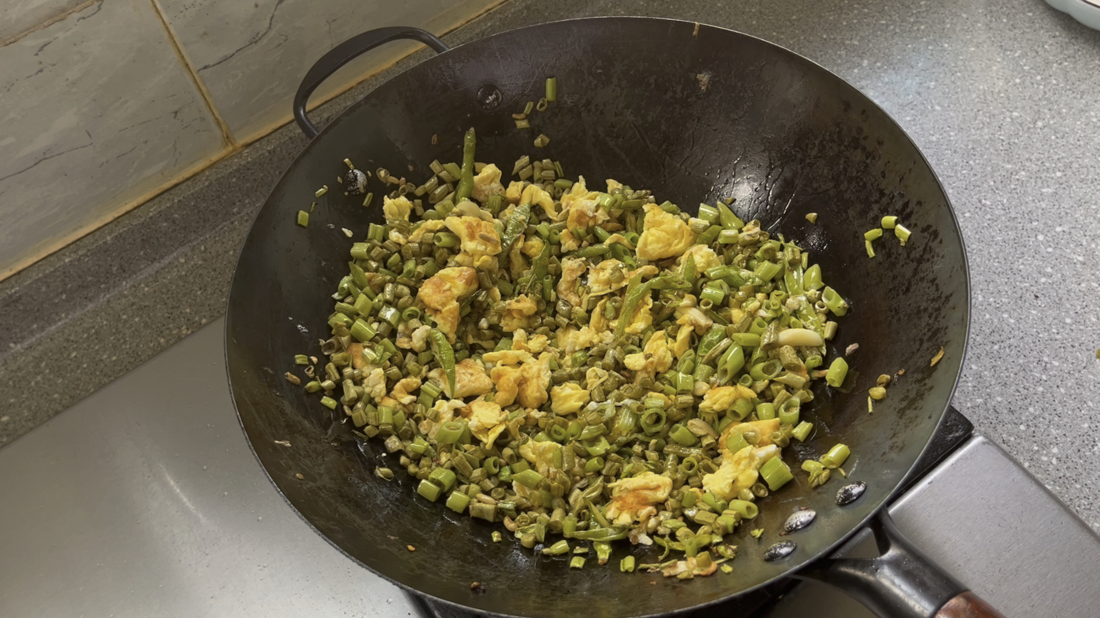 泡豇豆炒蛋 超级下饭
