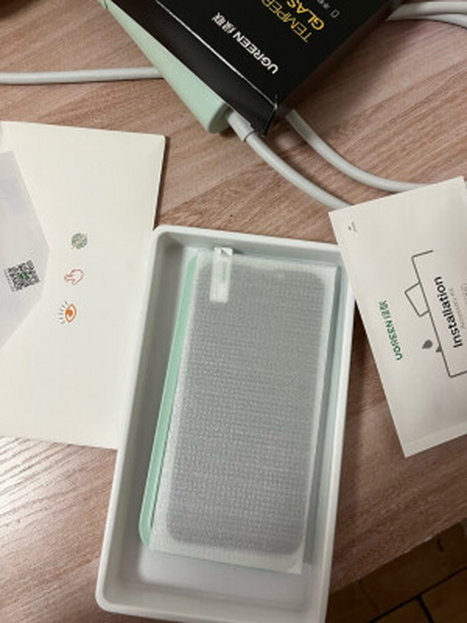 绿联苹果14plus钢化膜通用iphone13promax手机膜 康宁玻璃听筒防尘膜