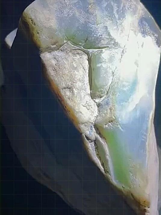 12公斤水墨翡翠原石,纹理独特,底色纯净自然