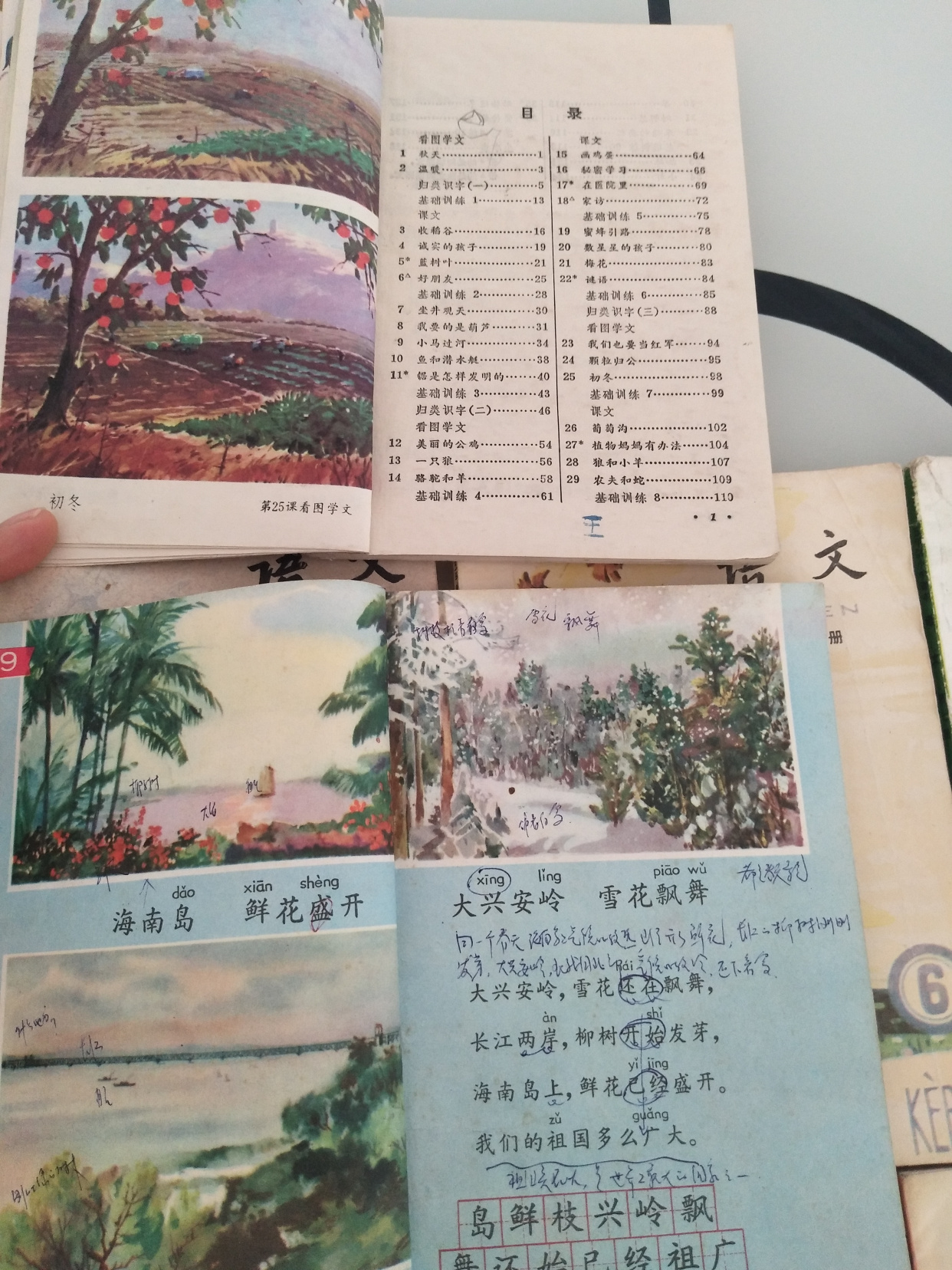 70后小学五年制语文课本
