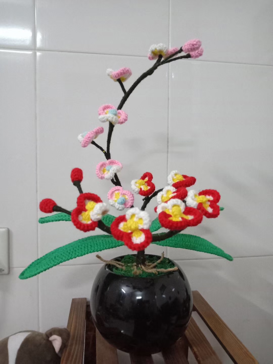 快来看,潮汕姿娘的钩花手工作品