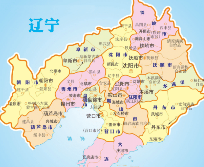 从辽宁地图上看,丹东和本溪两座城市合力,实力能否超过营口市?