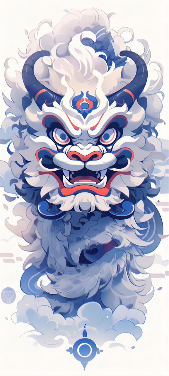 每日壁纸秀～最新国潮醒狮