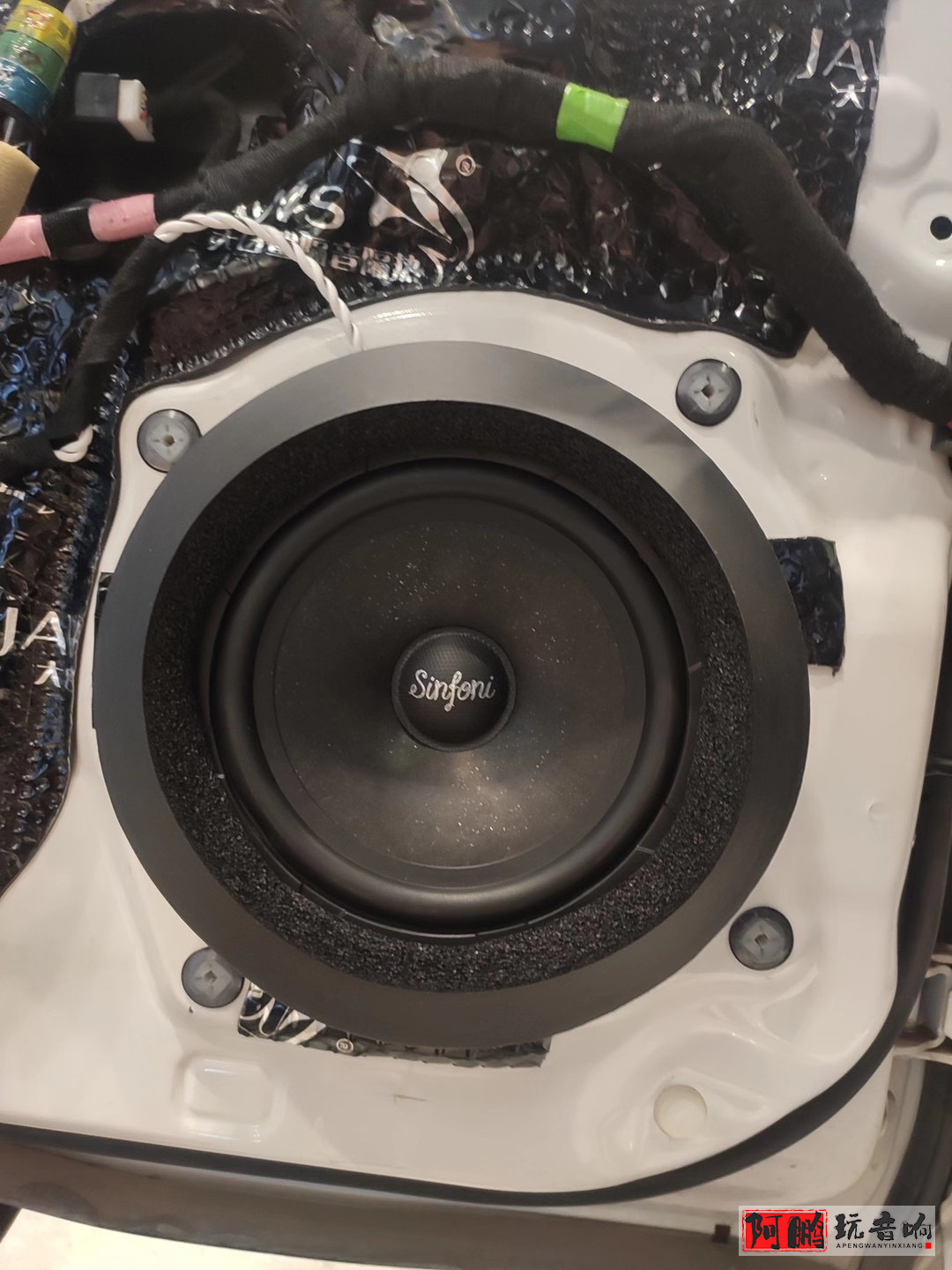 济南【马自达昂克赛拉】汽车音响发烧改装无损升级全车音改案例