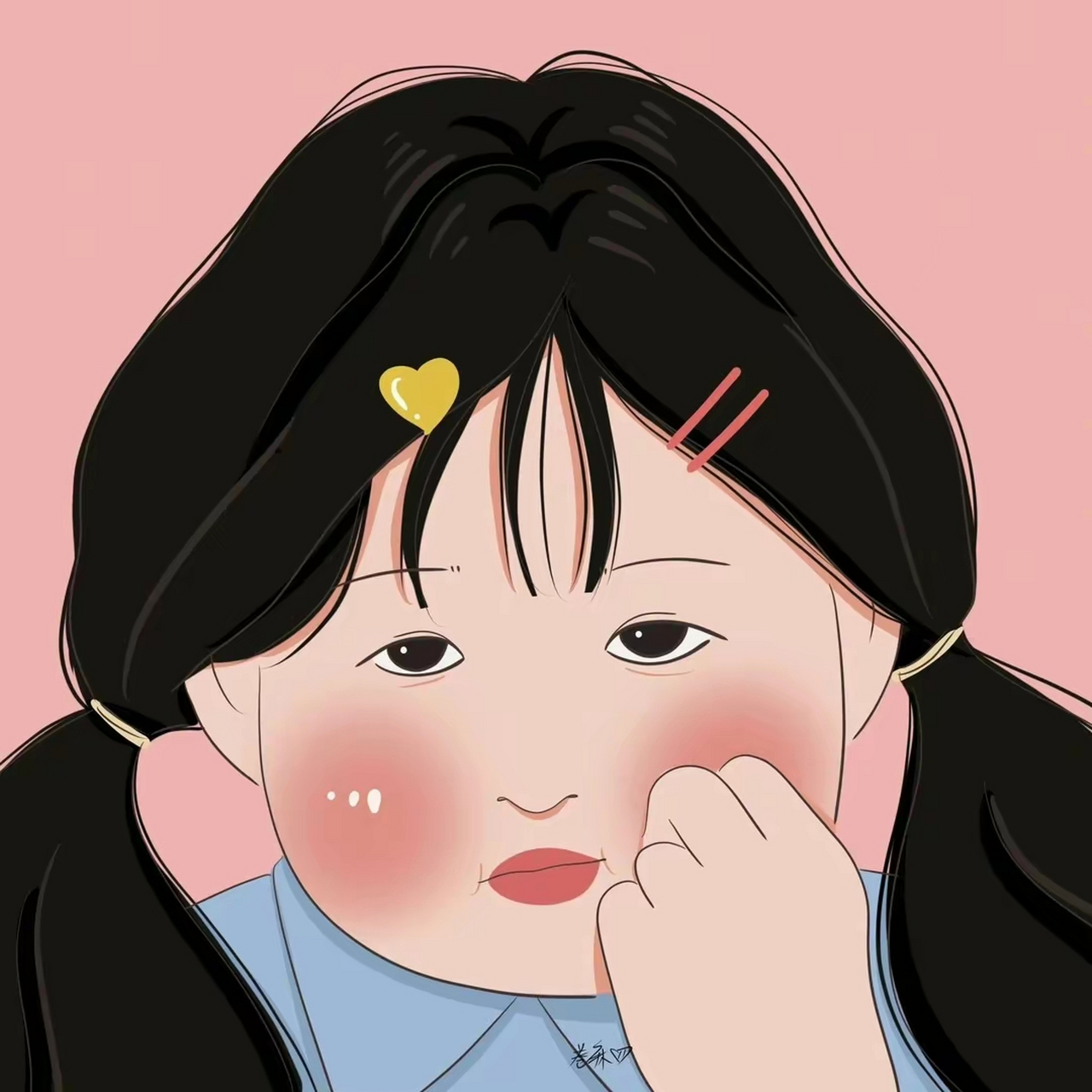 大胖娃娃头像分享,脸大怎么啦,我又不减肥