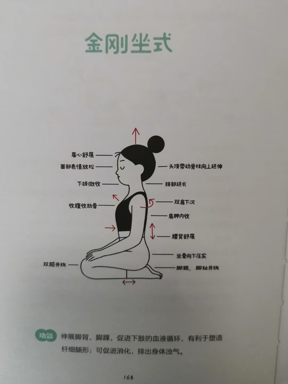 金刚跪坐~  针对经络:胃经,肝经,肺经功效:健脾消食,疏肝理气.