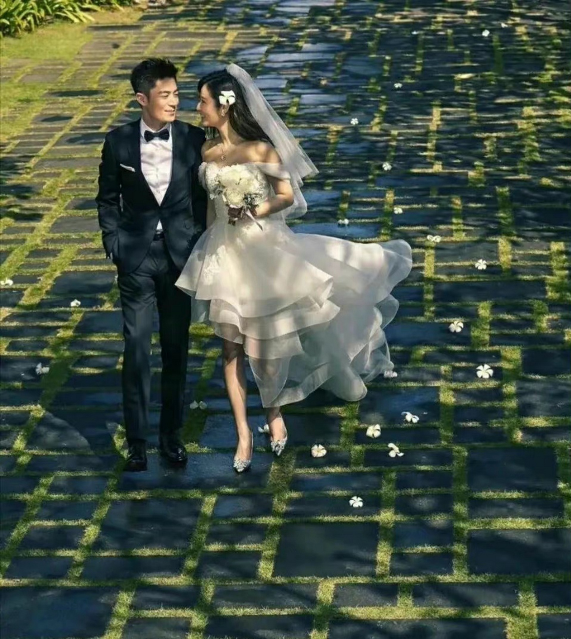 林心如和霍建华的婚纱照好美