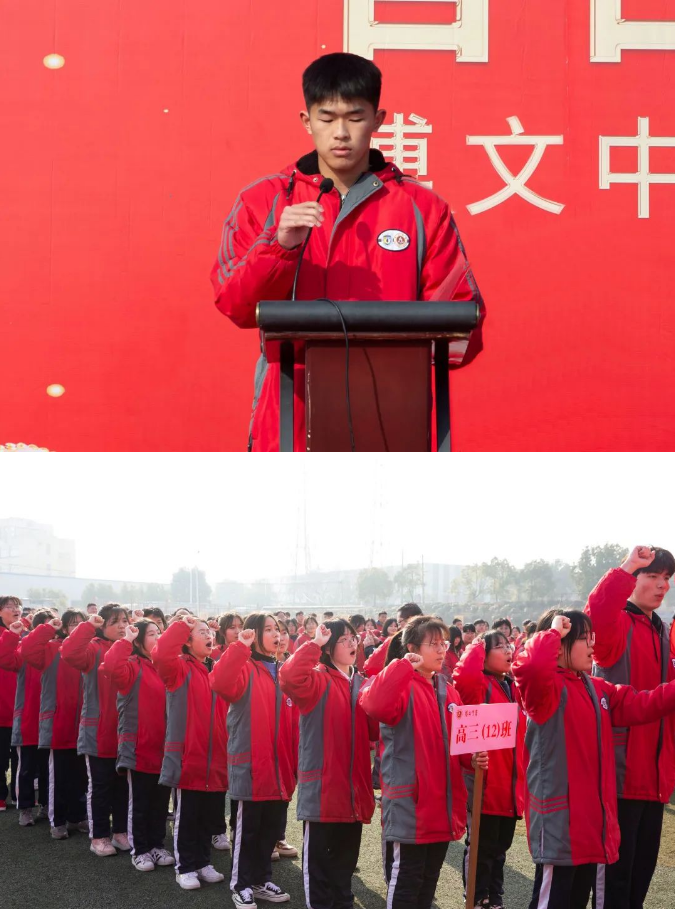 南陵中学百日誓师大会图片