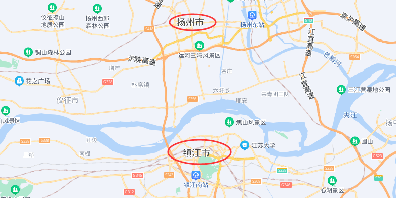 京口瓜洲地图图片