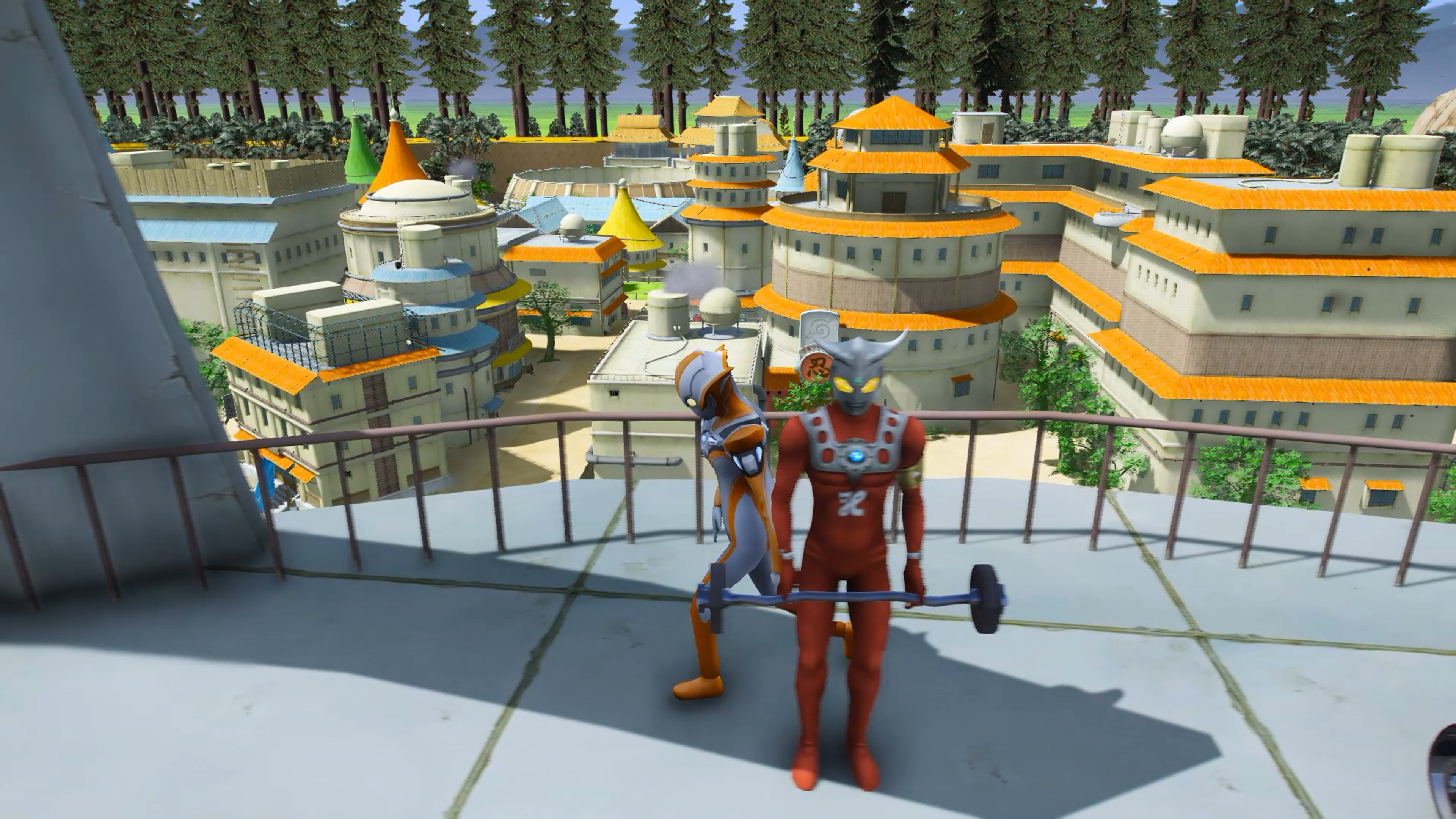 赛罗给小黄鸭跳舞?