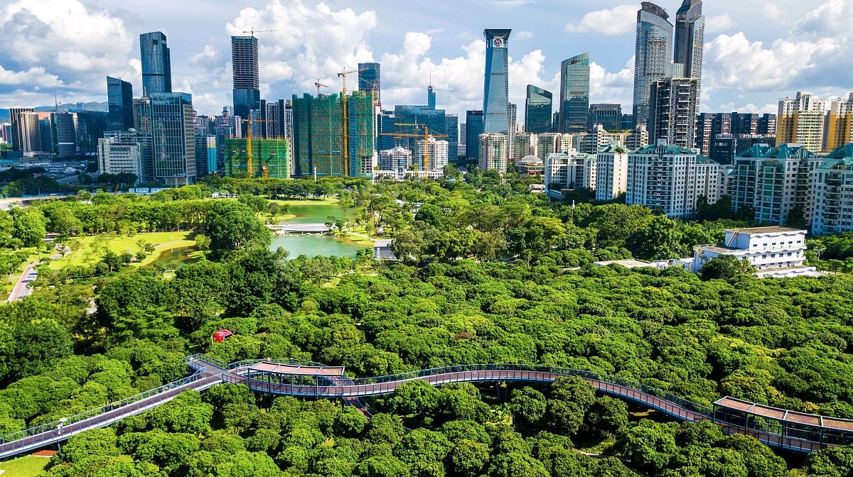 深圳车公庙附近的香蜜公园,园林景观出众交通方便,你来过吗