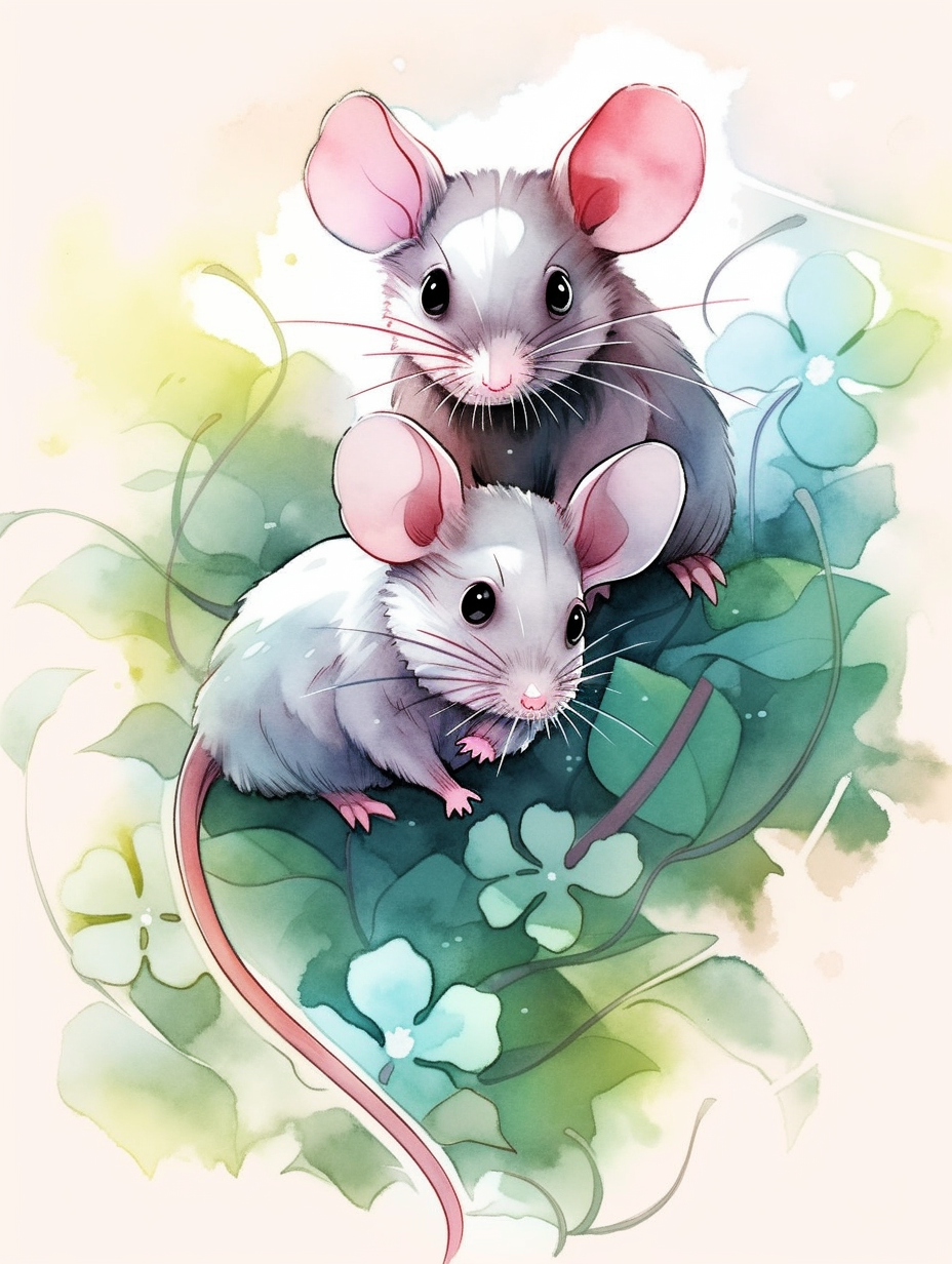 ai生成画12生肖之子鼠