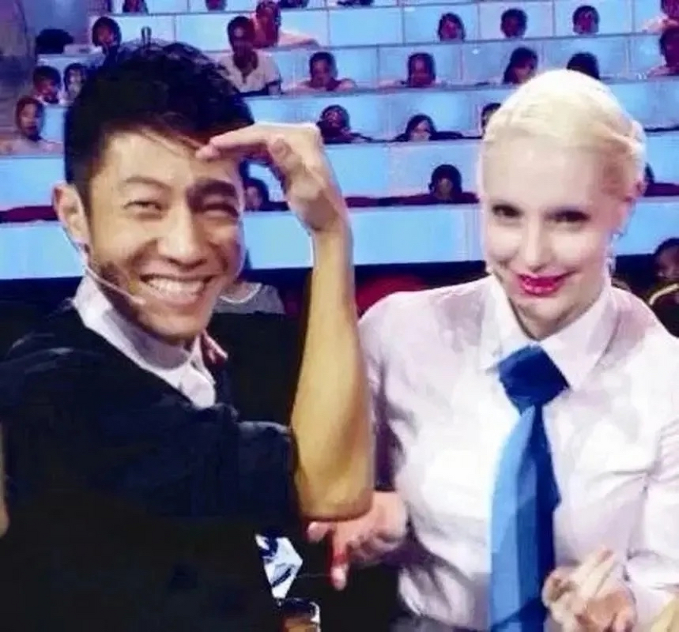 一次,撒贝宁和妻子李白因为喝酒产生矛盾吵了起来,生气的李白吼了两句